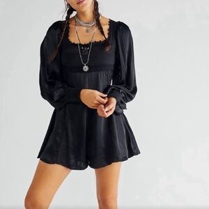 Free People black Farrow Romper size 0